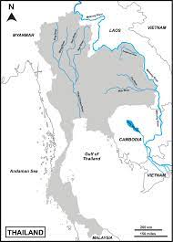 map of thailand includes regions mekong