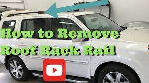 remove roof rack rail install removal