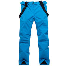 Men Womens Ski Pants High Windproof Waterproof Bright Color Snowboarding Snow Pants