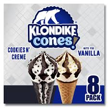 klon frozen dairy dessert cones