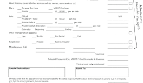 Travel Expense Form Excel Report Forms Business Expenses Templates