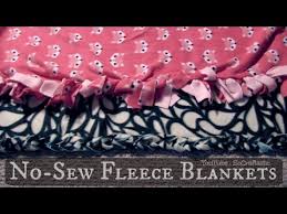 If you're looking for a way to make fleece blankets without those bumpy knots and losing so. No Sew Fleece Blanket Easy Diy Tie Blankets Socraftastic Youtube