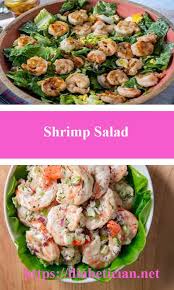 Bring the tastes of thailand to your next barbecue or dinner with this marinated prawn salad flavoured with lime, lemongrass, ginger and chilli! Shrimp Salad Shrimp Salad Easy Dinner Recipes Diabetic Recipes