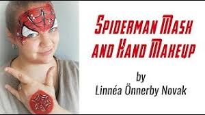 easy spiderman face paint videos