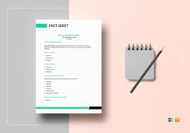 Business Fact Sheet Template In Word Google Docs Apple Pages