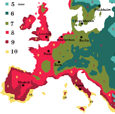 plant hardiness zone map for europe