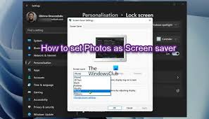 photos as a screensaver in windows 11