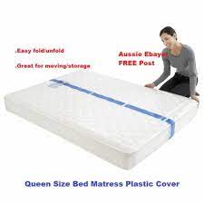 2 x queen size mattress protect plastic