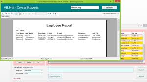 vb net how to create crystal reports in