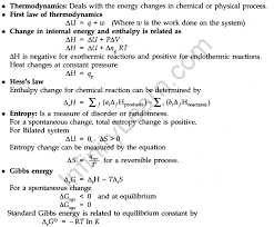Thermodynamics Chemistry Chapter 6