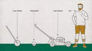 how to stripe your lawn for a big