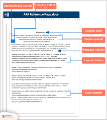 apa reference page guide with exles