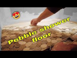 pebble tile shower floor you