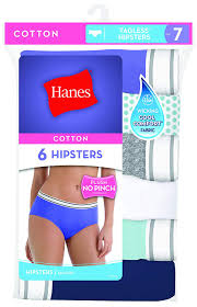 Hanes Womens 6 Pack Cotton Sporty Hipster Assorted At