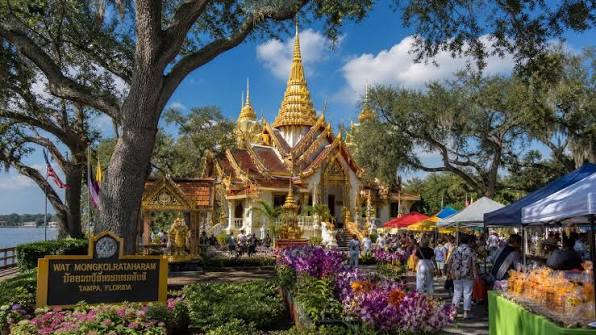 Charity Market at Wat Tampa (Thai Temple)