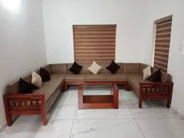 engineered wood 8 seater wooden sofa set