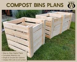 Diy Single Double Compost Bin Plans