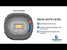 staples center seat recommendations
