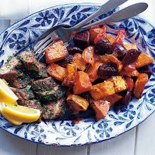 roasted sweet potato beetroot and