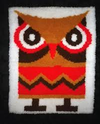 Owl Rug Rug Wall Hanging Wool Art