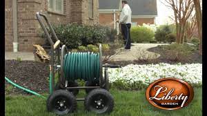 871 four wheel hose cart with basket
