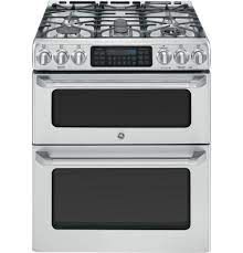 natural gas double oven gas range
