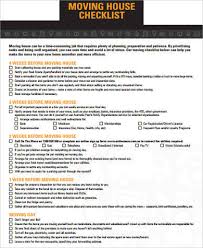 Printable Moving Checklist Sample 10 Examples In Word Pdf