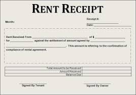 12 House Rent Receipt Formats Free Printable Word Excel Pdf