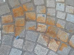 how to get rust off of pavers s s pavers