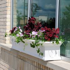 Compliment the appearance of your home with a product that cleans up with the simple rinse of a garden hose. Patio Lawn Garden Yorkshire 2 Vinyl Window Box Planter Kit Gardening