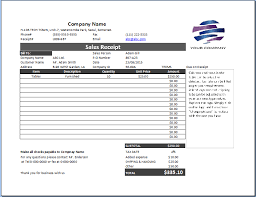 Sample Of Sales Receipt Visionsforge