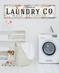 Personalized Laundry Sign Wash Dry Fold