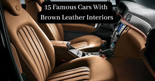 cars with brown leather interiors