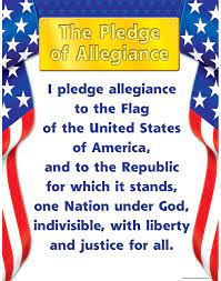 Love forcing our kids to as well? Amazon Com Teacher Created Resources Pledge Of Allegiance Chart Multi Color 7631 Themed Classroom Displays And Decoration Office Products