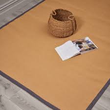 serger rug with grey border