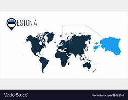 estonia location on world map royalty