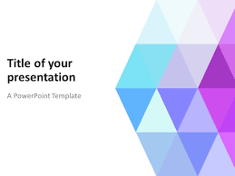 Abstract Powerpoint Template With Pastel Triangles Presentationgo