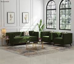 Buy Berlin Fabric Sofa Set Velvet