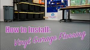 install diy vinyl garage flooring
