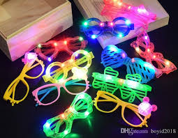2020 Led Light Up Toys Party Favors Hallowmas Glasses Bulk Glow In The Dark Party Supplies For Adults And Kids Random Shape And Color From Boyid2018 1 48 Dhgate Com
