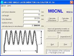 M0cnl Air Cored Inductor Calculator V1 16