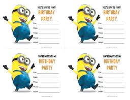 Make My Own Party Invitations Make My Own Party Invitations Minion