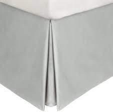 Cord King Bedskirt Pale Gray