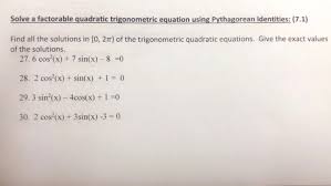 Solved Solve A Factorable Quadratic