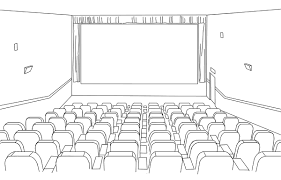 Как нарисовать кинотеатр карандашом - 21 фото