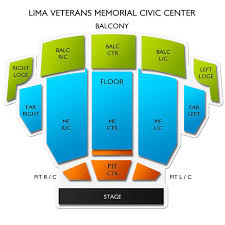 Lima Veterans Memorial Civic Center 2019 Seating Chart