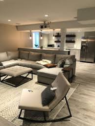 75 Basement With Gray Walls Ideas You