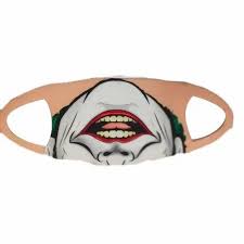 reusable joker printed cotton face mask