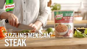 make knorr sizzling mexican steak
