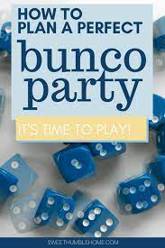 planning a bunco party sweet humble